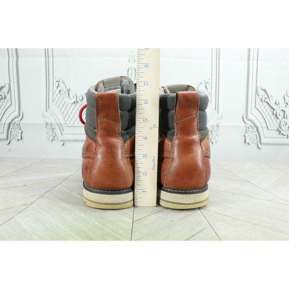 Volcom Sub Zero Brown Leather Insulated Padded Collar Winter Boots Size 12 - Picture 8 of 9